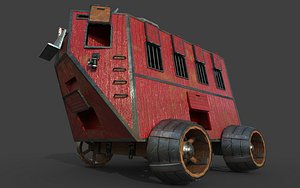 3d model carriage steampunk