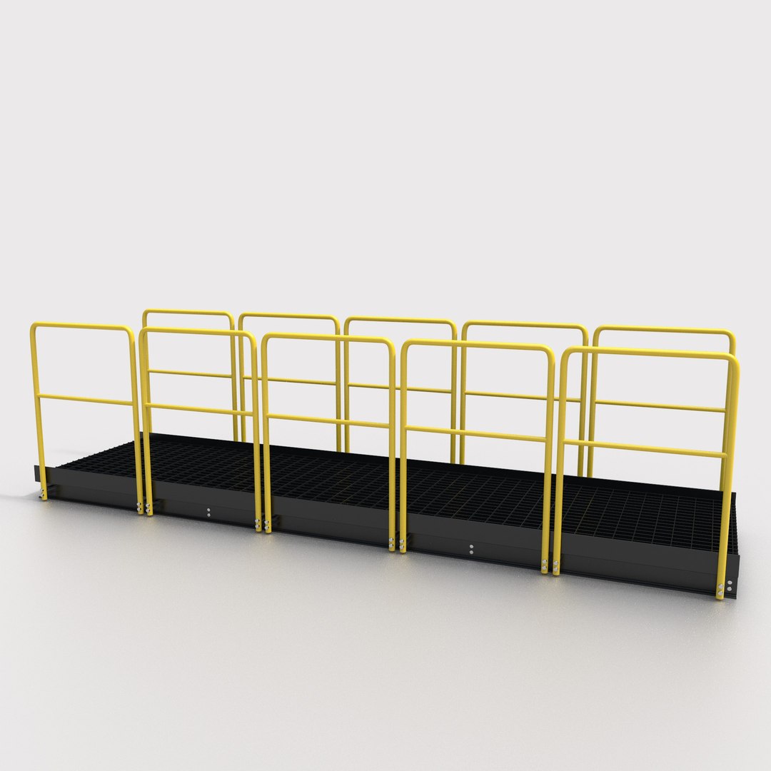 3D Industrial Walkway Platform model https://p.turbosquid.com/ts-thumb/MK/G2i1rL/7A/catwalk02render04/jpg/1748191619/1920x1080/fit_q87/daa2f84fbaa49b28b320deb597f6cb796fafa125/catwalk02render04.jpg