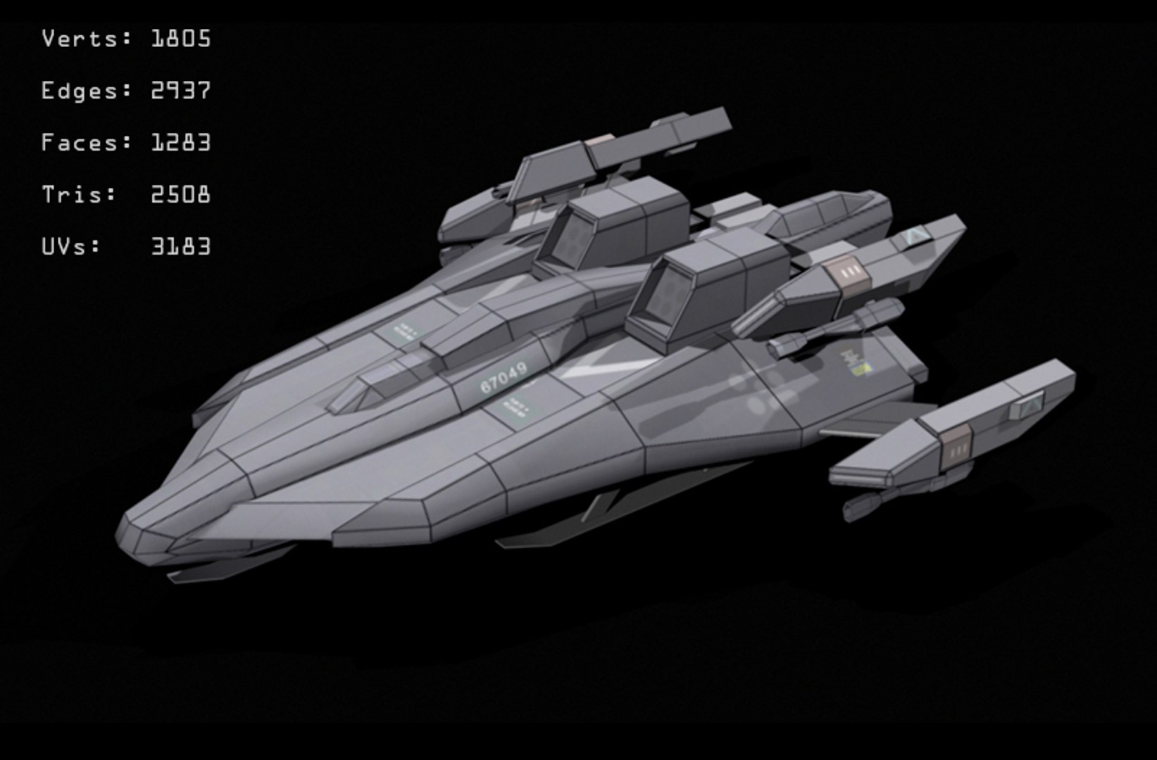 3d Max Space Fighter Bomber