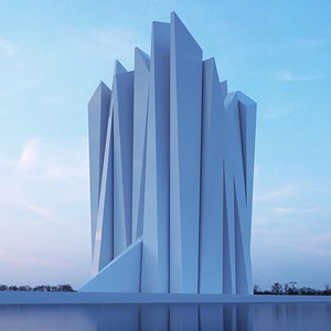 3D building office museum