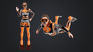 3D Scuba Diver Diving Suit