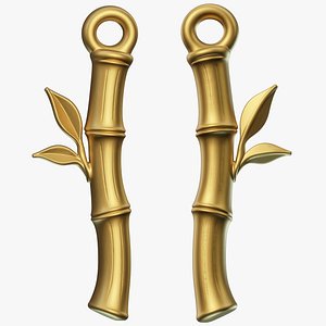 3D Stylized Bamboo for 3D printing and jewelry design model