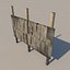 Edificios lowpoly con interiores.