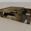 Edificios lowpoly con interiores.