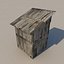 Edificios lowpoly con interiores.