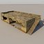 Edificios lowpoly con interiores.