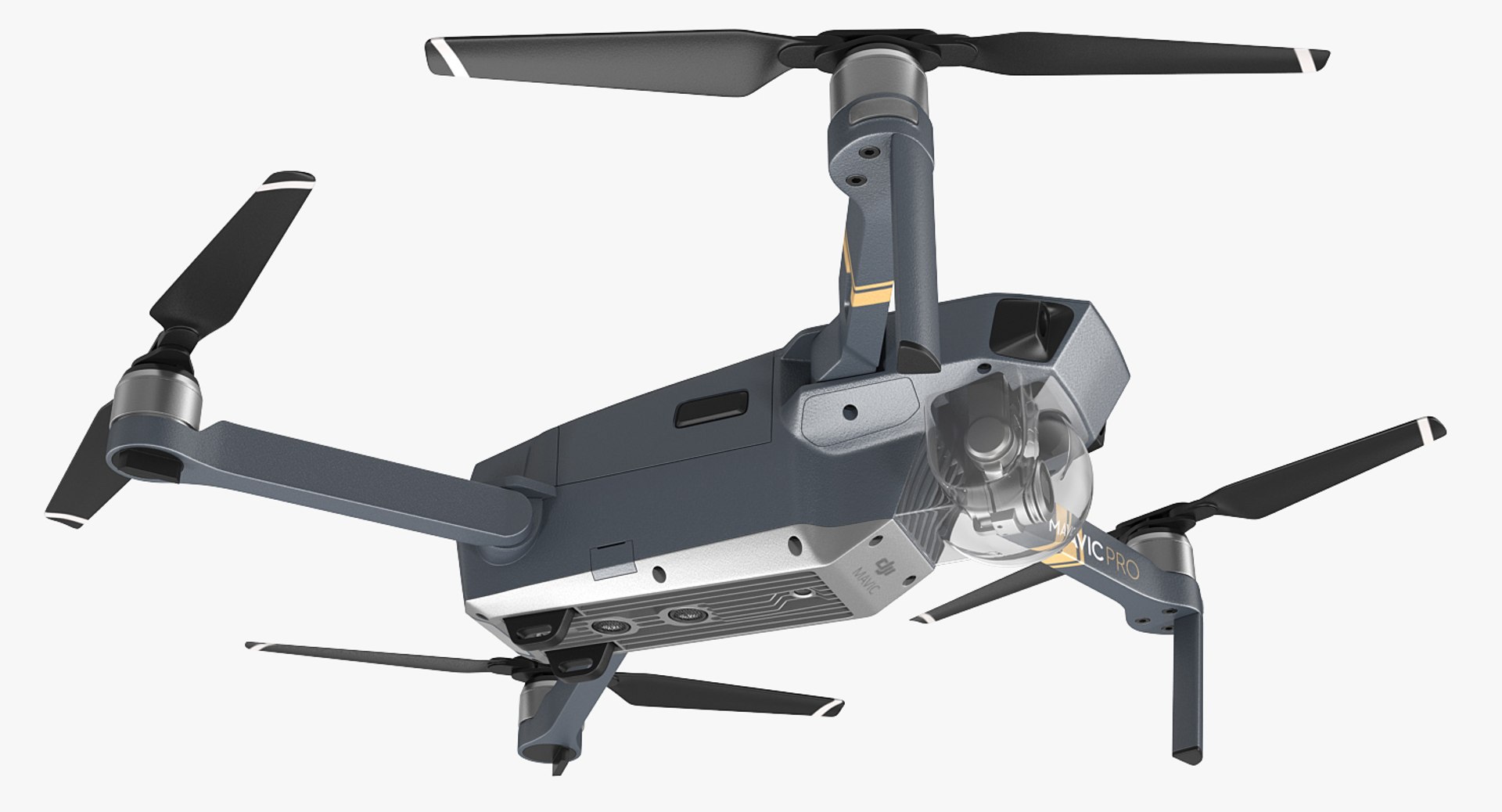 Dji mavic pro quadcopter 3D model - TurboSquid 1188566