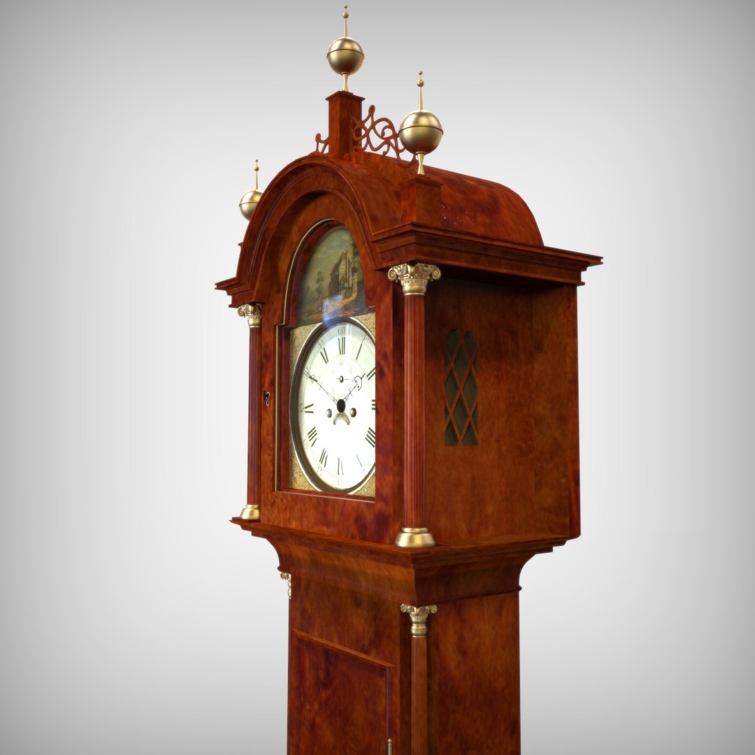 3d Grand Father S Clock