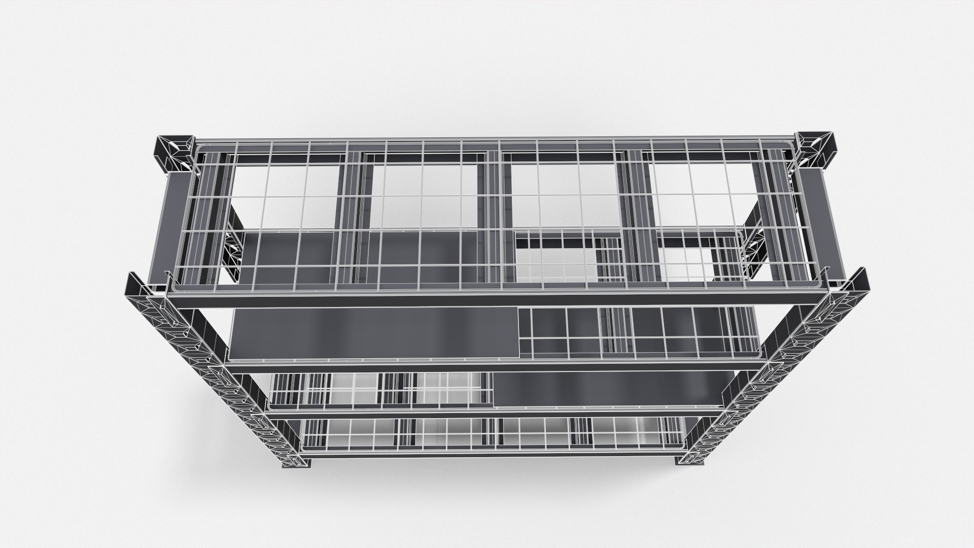 3D Model 1 Standart Heavy Duty Rack 1900 X 500 - TurboSquid 2053460