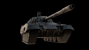 T 55 BF3 Tank 3D Model  Classic Battle Ready Armor