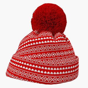 Christmas Winter Hat 3D Model