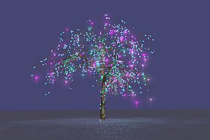 tree in garlands