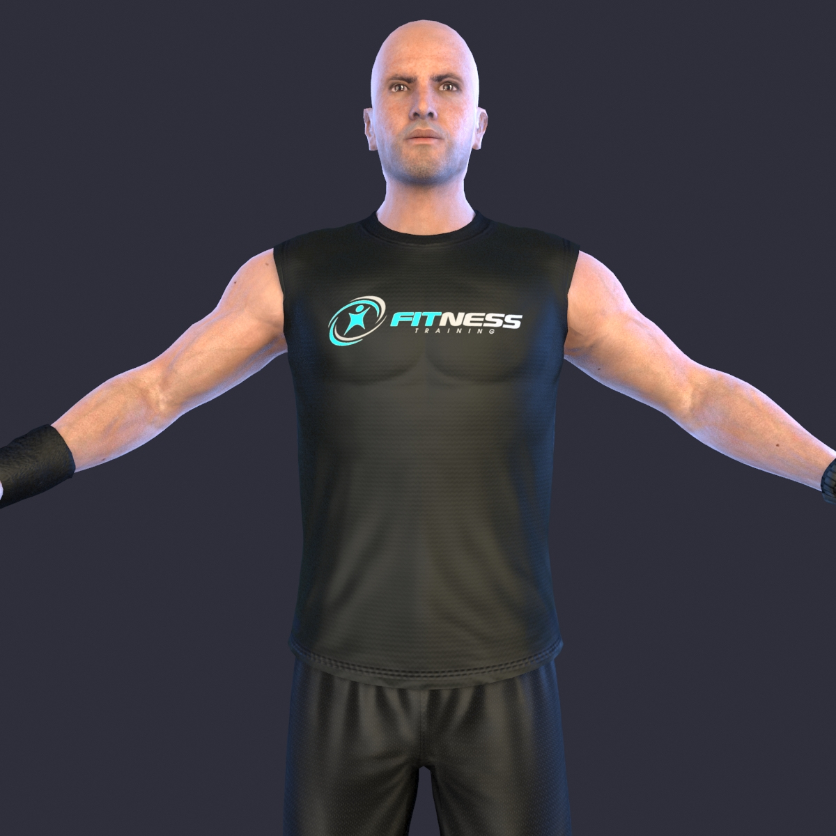 3D gym athlete model - TurboSquid 1430754