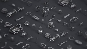 junk yard kit 3D model