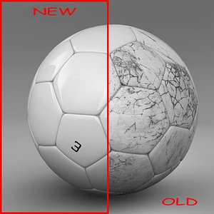 3d ball soccer white