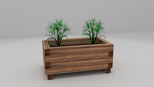 3D flower pot model