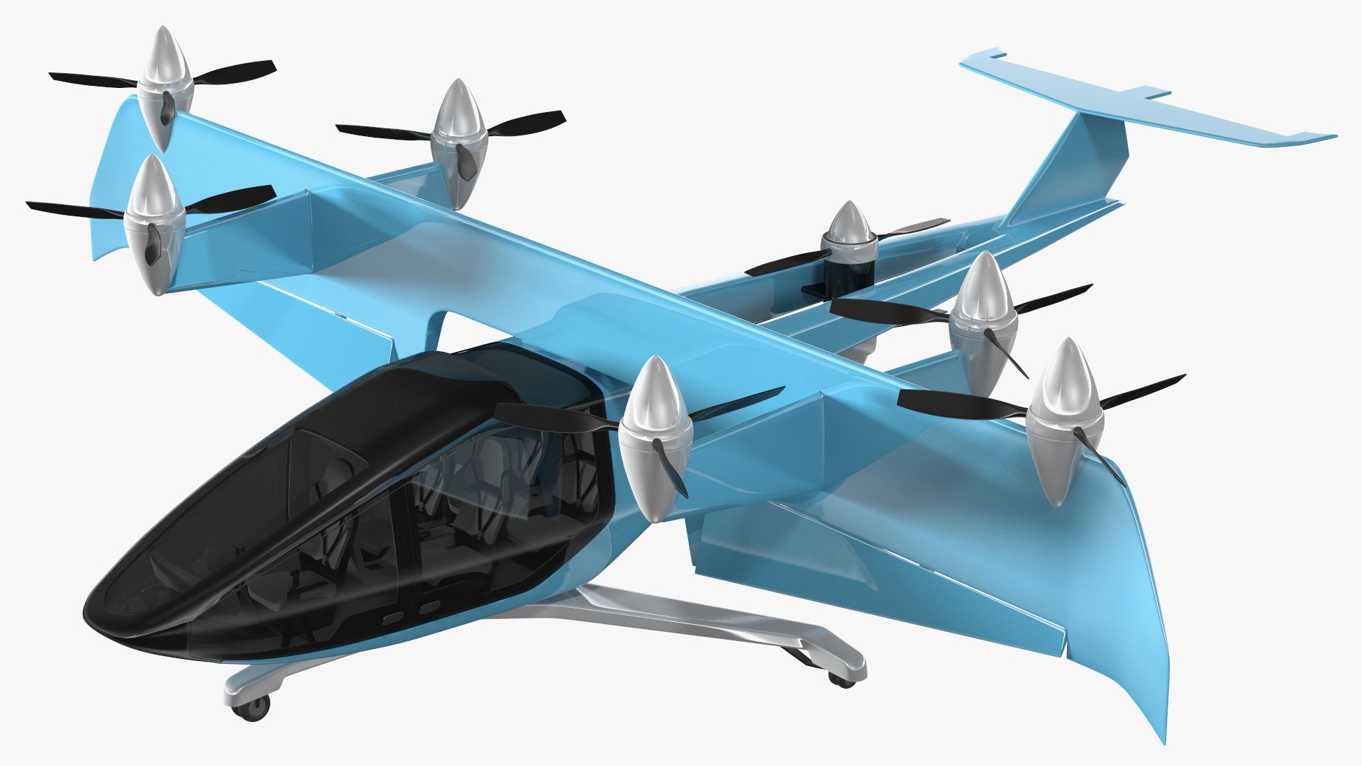 Futuristic Airplane Rigged 3D model - TurboSquid 2007262