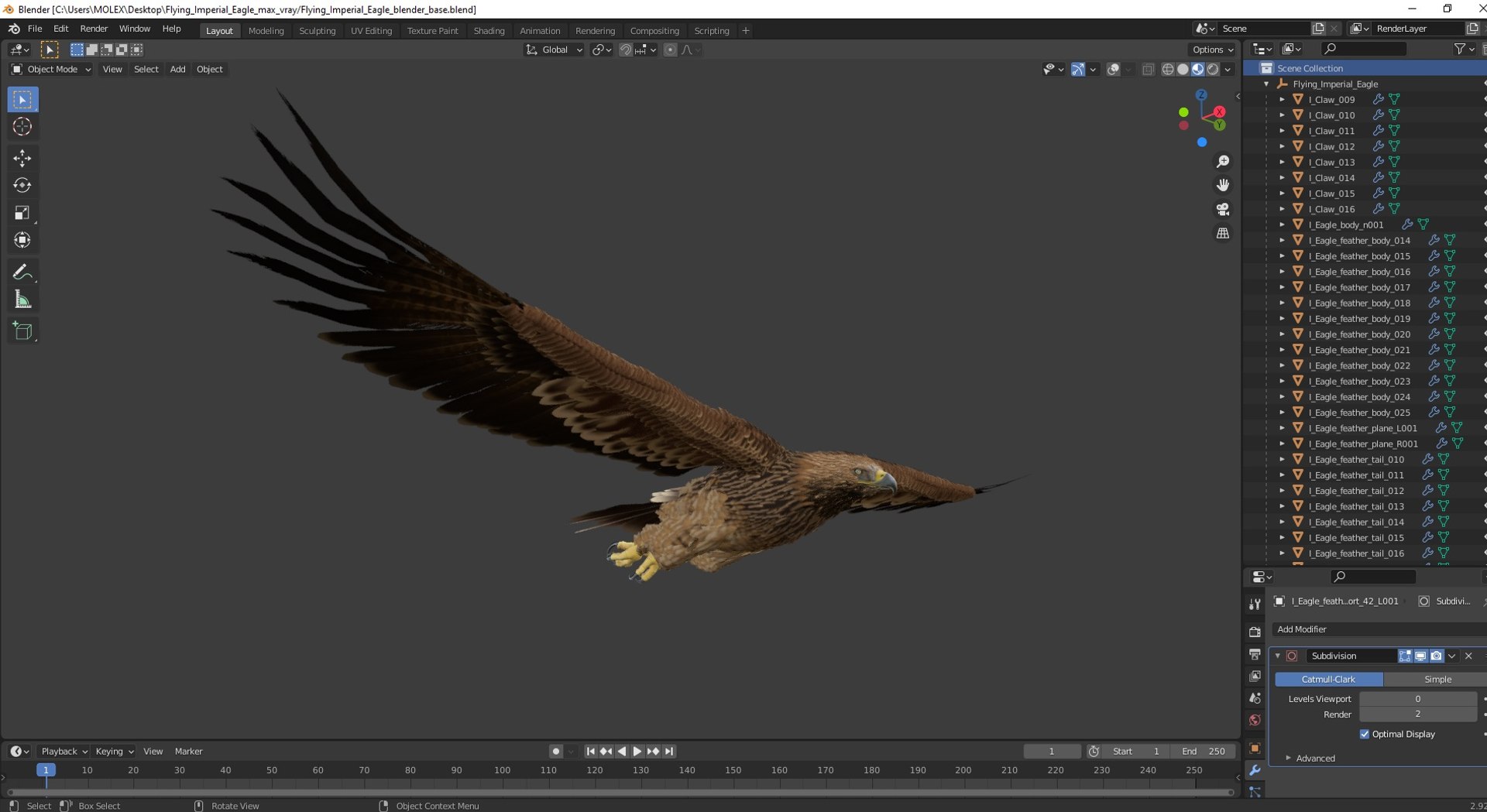 Flying Imperial Eagle 3D model https://p.turbosquid.com/ts-thumb/ML/4nlIhp/9W/flyingimperialeaglevray3dmodel032/jpg/1722279188/1920x1080/fit_q87/623657df6f67d7b78c5ed50a944202712c2d3203/flyingimperialeaglevray3dmodel032.jpg