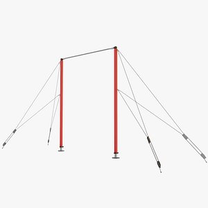 3d model gymnastics bar