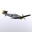 german adolf galland bf-109 3d model