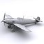 german adolf galland bf-109 3d model