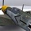 german adolf galland bf-109 3d model