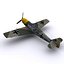 german adolf galland bf-109 3d model