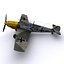 german adolf galland bf-109 3d model