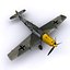 german adolf galland bf-109 3d model