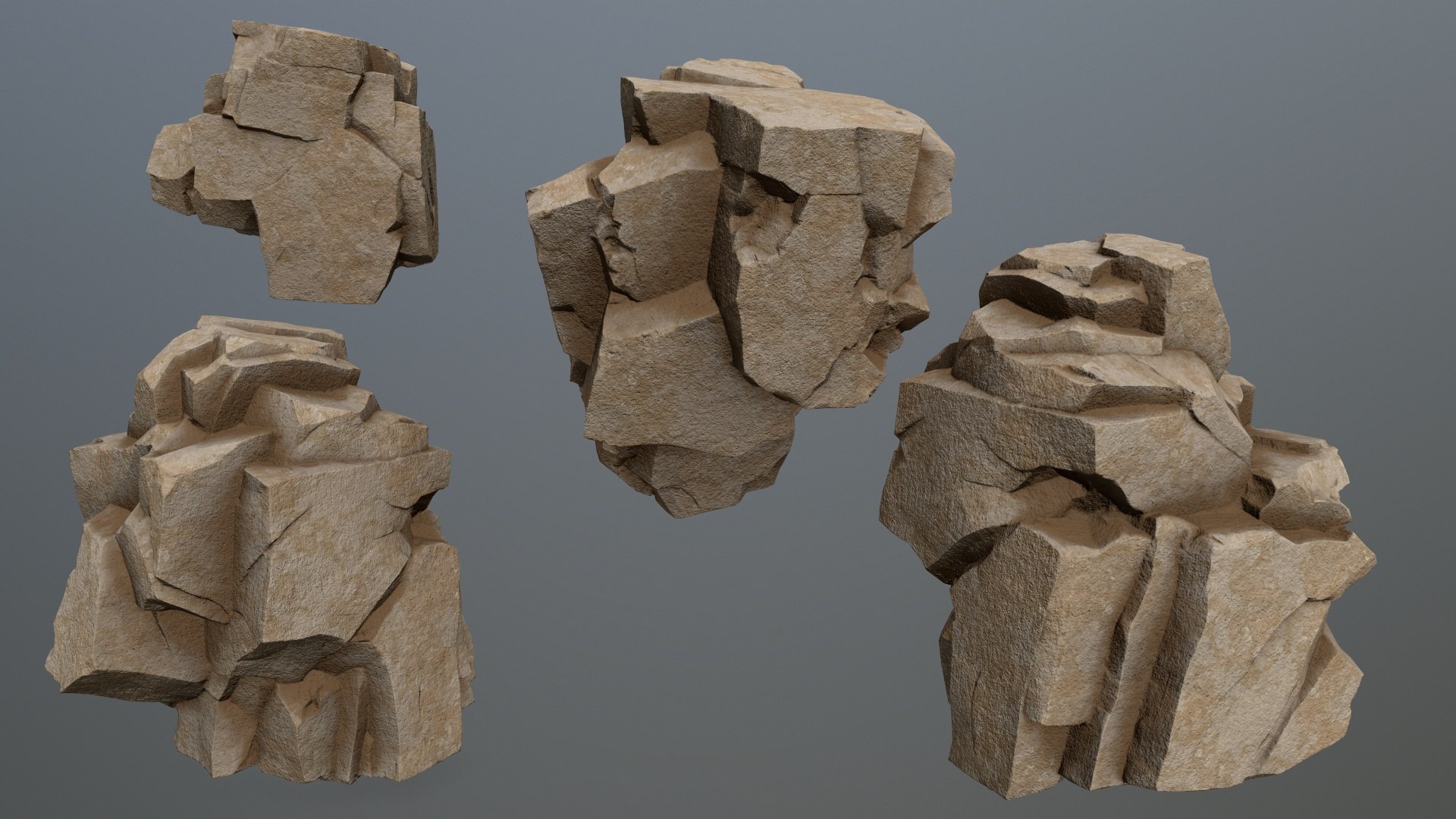 3D Model Desert Rocks - TurboSquid 2037966