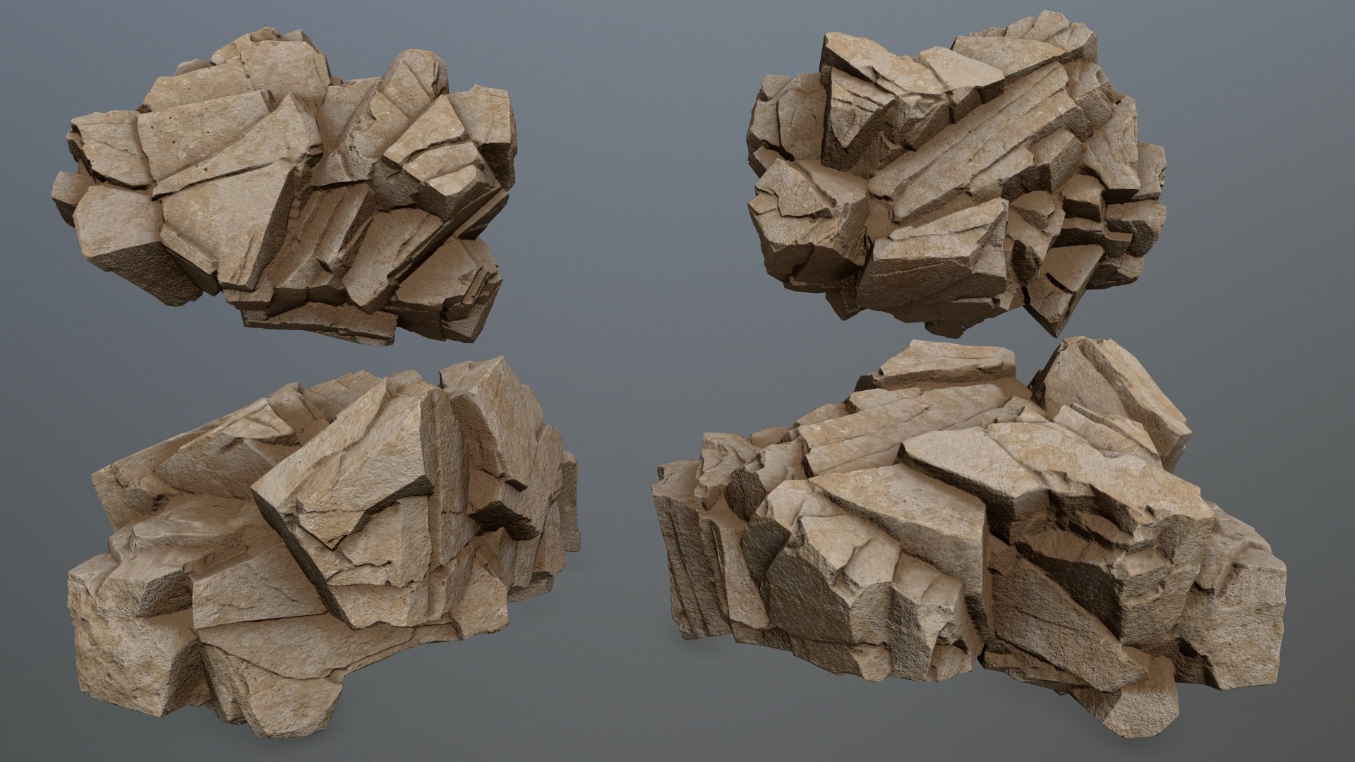 3D Model Desert Rocks - TurboSquid 2037966