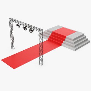 3D model Red Carpet And Stage
