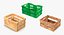 Wooden and Plastic Fruit Crates Collection 2