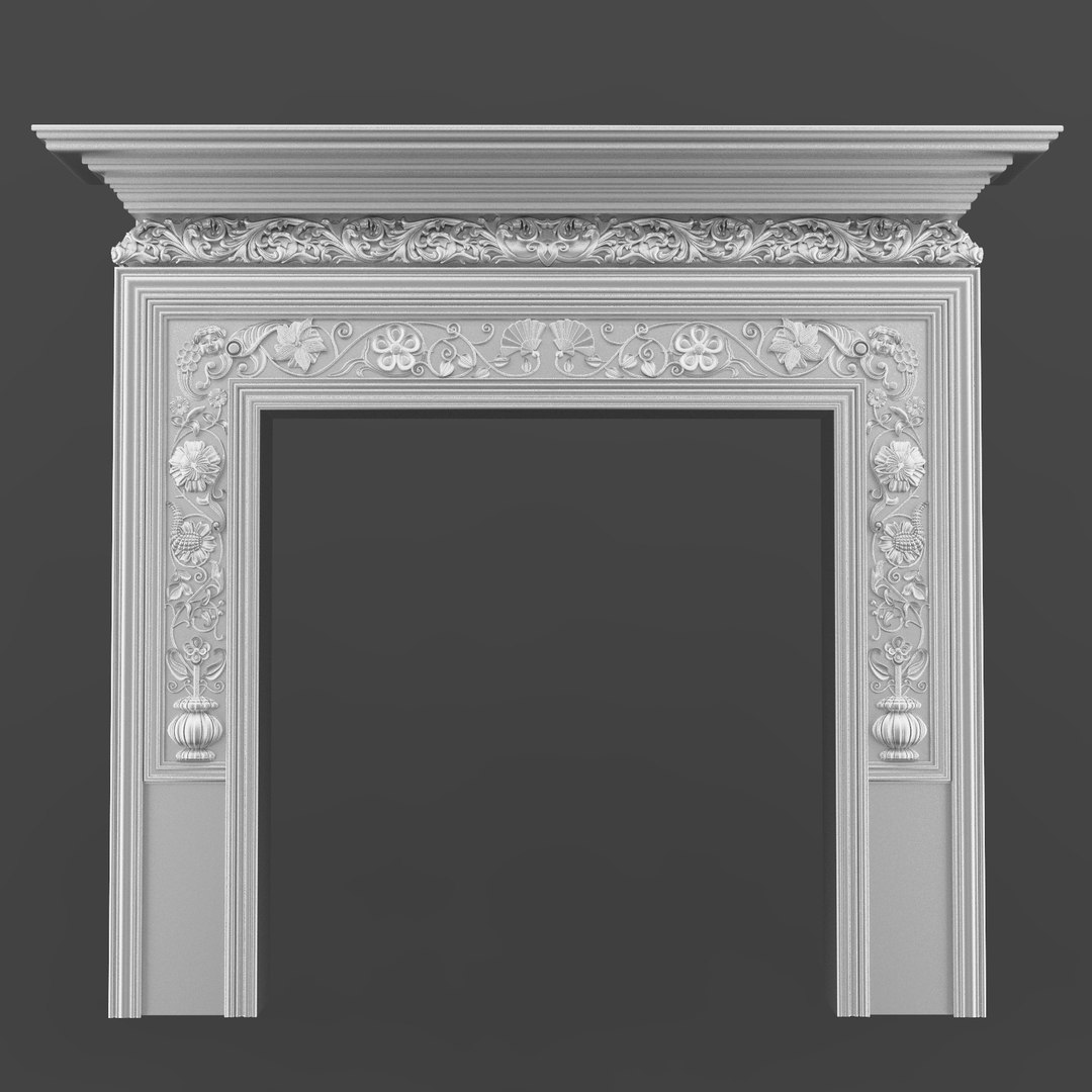 Classical Chimney Portal 3d Model