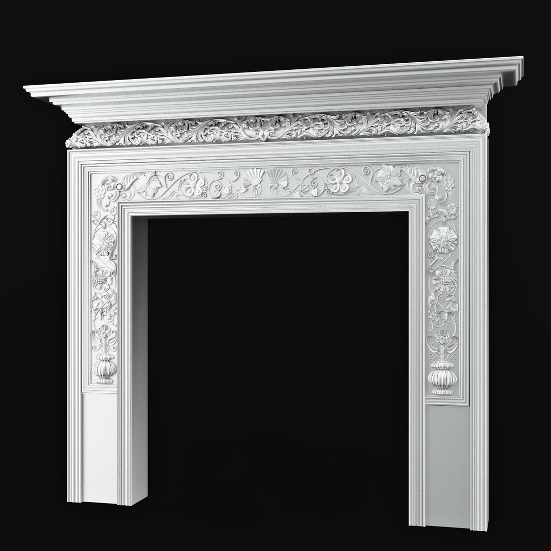 Classical Chimney Portal 3d Model