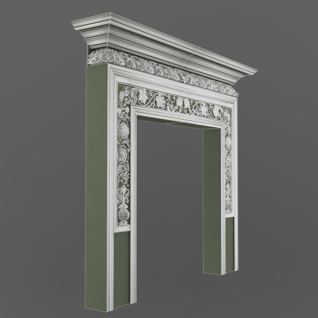 Classical Chimney Portal 3d Model