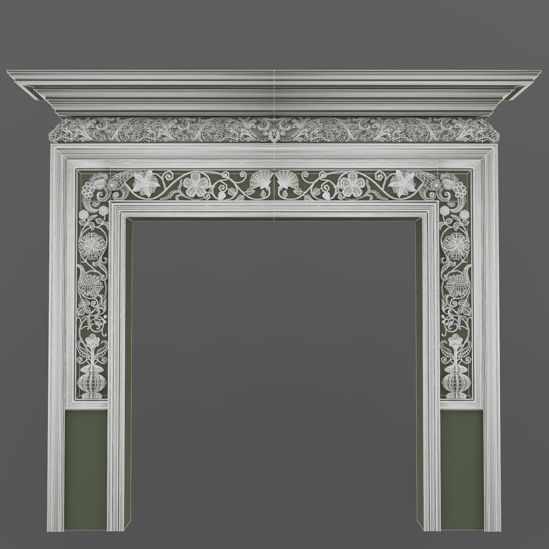 Classical Chimney Portal 3d Model