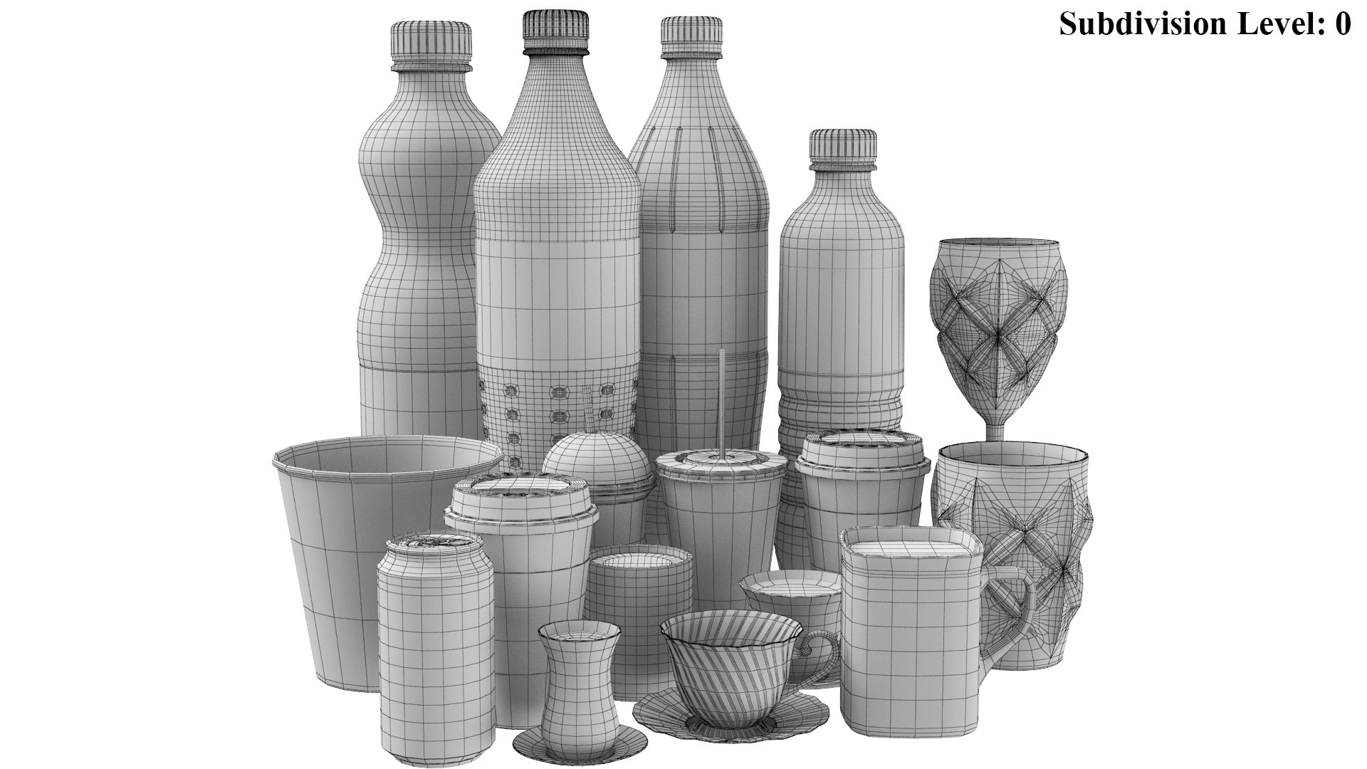 Largest Bottles And Cups Collection 3D model https://p.turbosquid.com/ts-thumb/ML/Nn8w2O/aw/wire1/jpg/1628432346/1920x1080/fit_q87/ce1ac99b6955257838653be04e56dc41d4d05be1/wire1.jpg