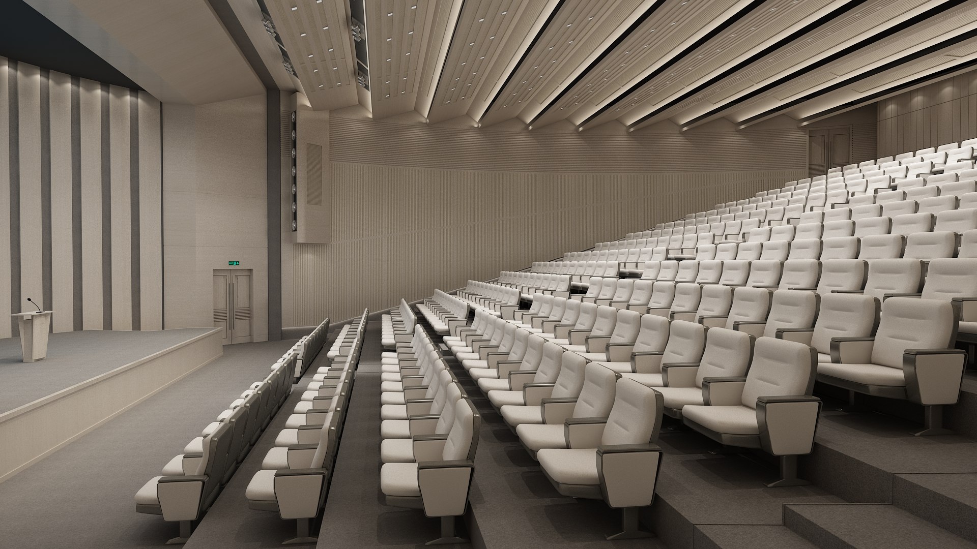 3D Lecture Hall 23 Model - TurboSquid 2196019