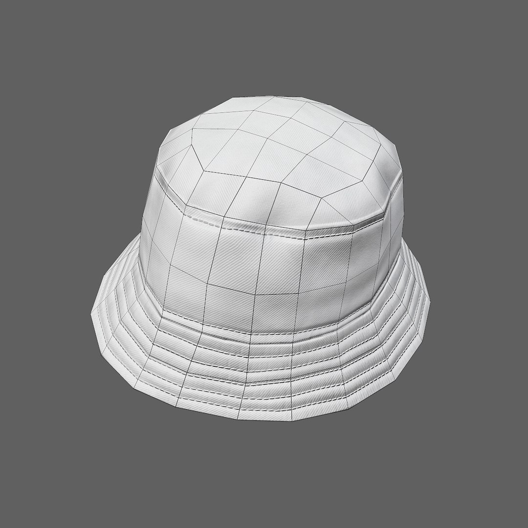 3D Fishing Bucket Hat Men - TurboSquid 2071204