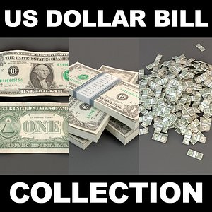 3d dollar bill