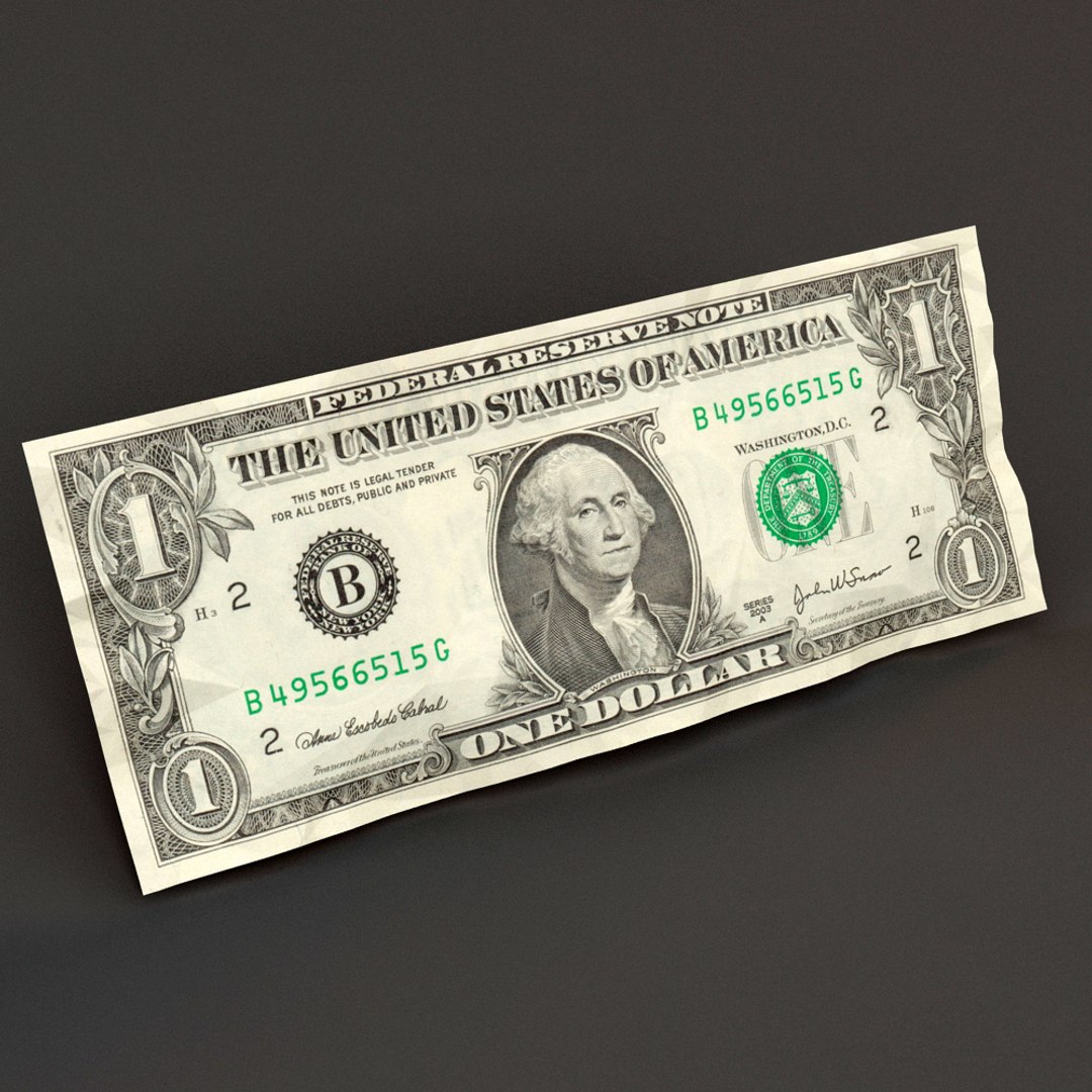 3d Dollar Bill