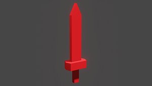 3D Low-poly Sword