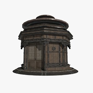 3D East Asian Ancient Architecture Equipment Room