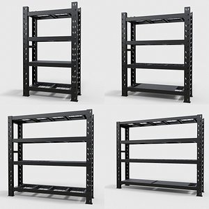 3D model 1 Standart Heavy Duty Rack 4 in 1 Pack
