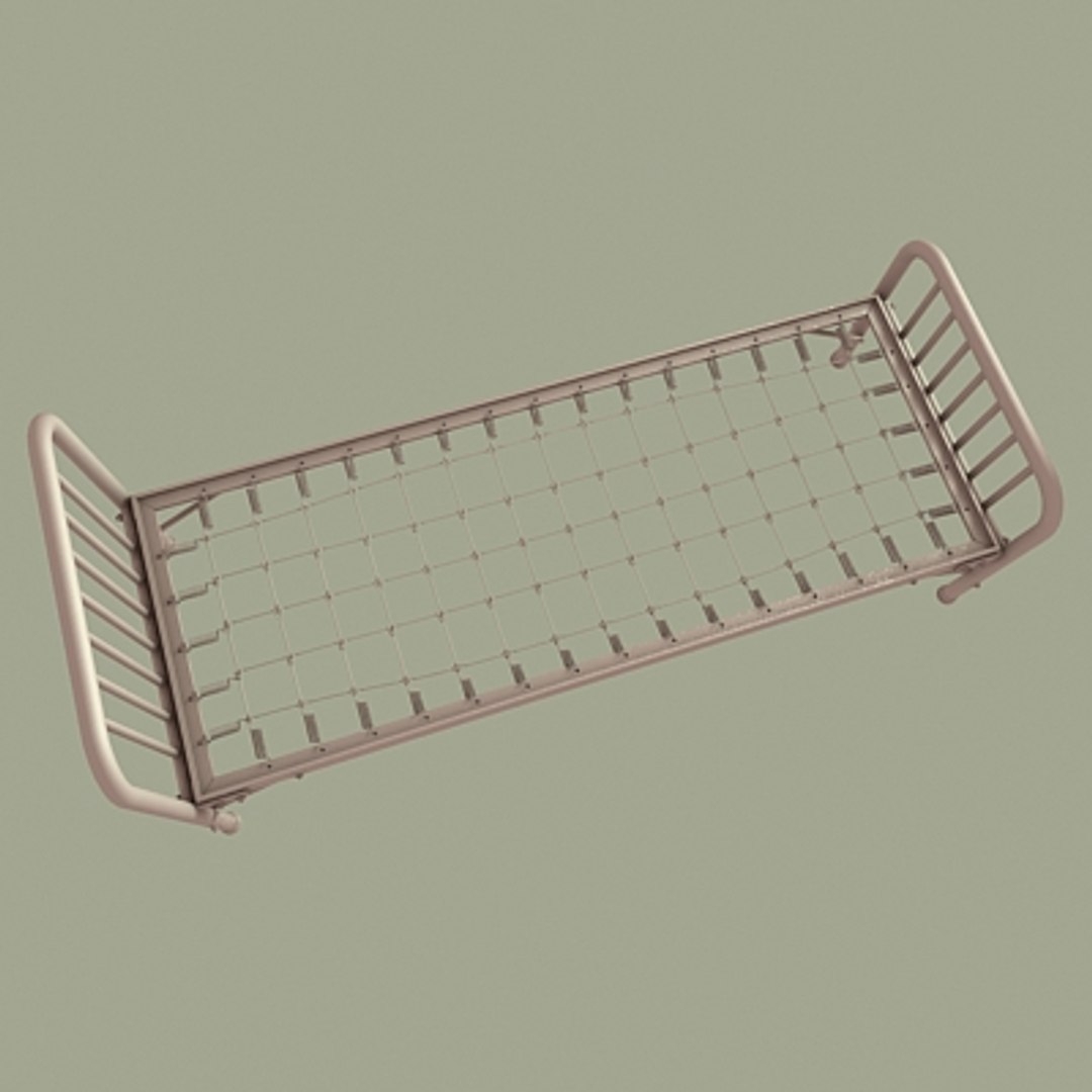 Old Cot Bed 3d Model