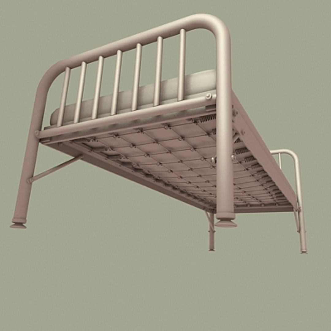 Old Cot Bed 3d Model
