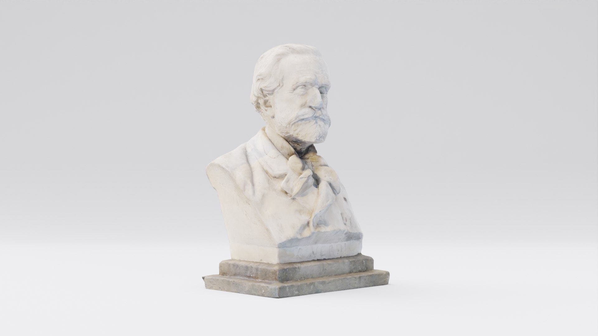 3D Giuseppe Verdi Statue Italian composer and politician 3D model ...