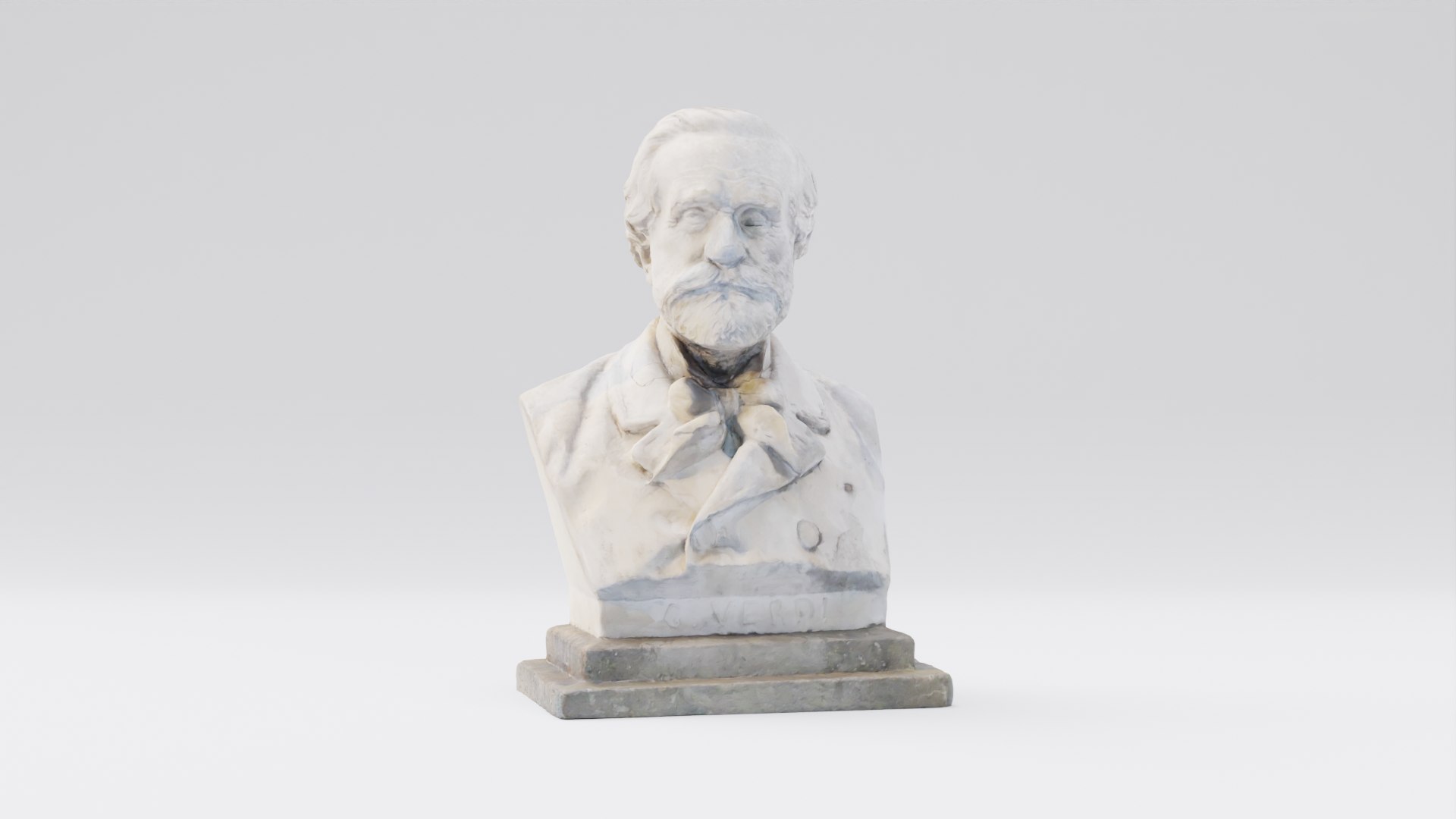 3D Giuseppe Verdi Statue Italian composer and politician 3D model ...