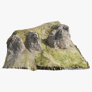 Canyon Cliff Face - 3D PBR Model 3D model